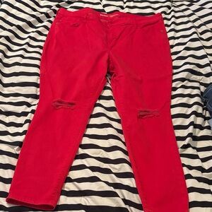 Old Navy Red Skinny Jeans for Women